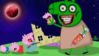 Zombie Apocalypse Peppa Friends Turn Into Zombies ???  Peppa Pig Funny Animation
