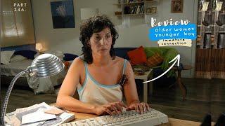 Movie of 42yrs lonely woman -young man  at same time her relationship by internet with another man