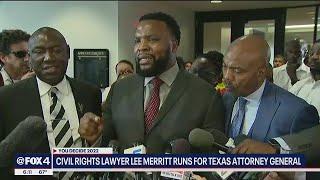 Dallas attorney Lee Merritt announces he will challenge Ken Paxton for Texas Attorney General
