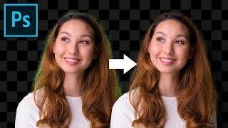 A FAST Way to Remove Color Fringing on HairFur Photoshop Tutorial