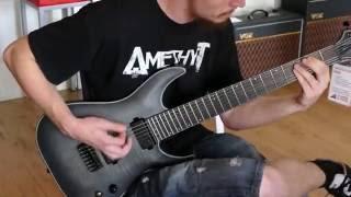 Metal rhythm on a Schecter KM7 Keith Merrow signature