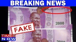 Fake Rs 2000 Notes From Children Bank Of India At Delhi SBI ATM
