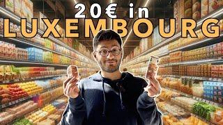 20€ Grocery Shopping in Luxembourg in Europe.