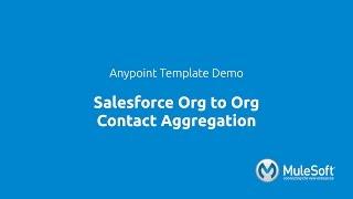 Salesforce Org to Org Contact Aggregation