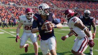 Oklahoma vs Auburn - NCAA Football 92824 Full Game Highlights College Football 25 Sim