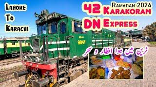 Homemade Iftar & Sehri in 42DN Karakoram Express  Ramadan Train Travel from Lahore to Karachi