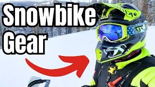 The Best Gear for Snowbiking