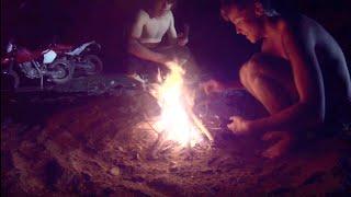 Motorbike Survival Night - Spearfishing EEL - Catch n Cook  TDB