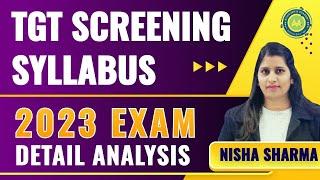 HSSC TGT SCREENING SYLLABUS  TOPIC WISE ANALYSIS  BY NISHA SHARMA ACHIEVERS ACADEMY 