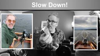 Very slow films for action photography NoColorStudio at ISO 5 and Kentmere 100 at ISO 25.