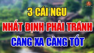 Sống Ở Đời Có 3 CÁI NGU Nhất Định PHẢI TRÁNH Càng Xa Càng Tốt  THVV