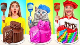 Me vs Grandma Cooking Challenge with Cat  Funny Challenges by Multi DO Smile