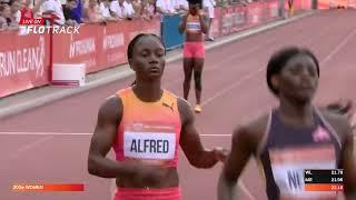 Julien Alfred 200m win at the Gyulai István Memorial meet