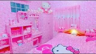 Desain rumah hello Kitty dan Doraemon