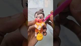 DIY Clay Art Hanuman ji   tutorial #shorts