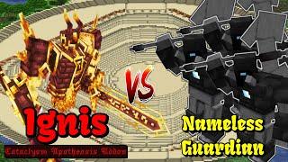 Minecraft Mobs Battle  How Many  IgnisCataclysm Apotheosis Addon VS Nameless Guardian