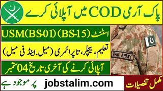 Today latest Pakistan Army Civilian Jobs 2022  PAK Army Jobs @Muzamil_Online