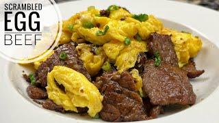 Beef And Scrambled Eggs  Fluffy Egg Easy And Tasty Beef Recipe