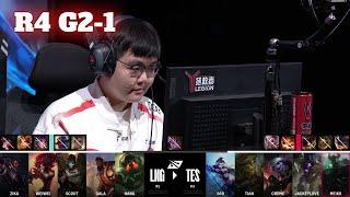 LNG vs TES - Game 1  Round 4 S14 LPL Summer Playoffs 2024  LNG Gaming vs Top Esports G1 full