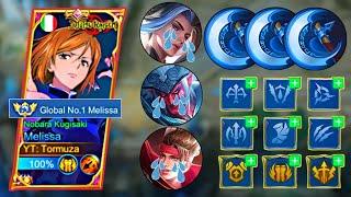 WHEN MELISSA CRITICAL BUILD BE LIKE 1 SECOND DELETE  Mobile Legend Bang Bang.