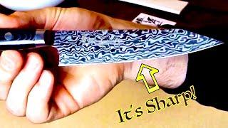 Unboxing and testing Sakai Takayuki Kengata-Petty Knife 120mm