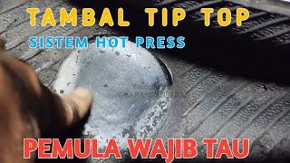 Cara dasar menambal ban tubeless Sistem Hot press khusus pemula