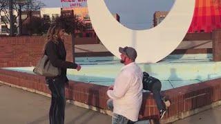 Son steals the show by peeing in background of parents proposal video