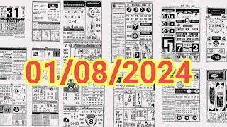 Thai lottery 01082024 fast paper Thai lotto 1st paper full set