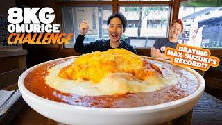 EPIC 8KG OMURICE Challenge in Tokyo Japan – Can I Beat @maxsuzukitv Record?  Japan Food Tour EP 1
