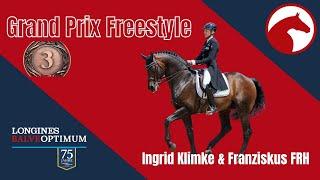 Tanz mit Franz   Grand Prix Freestyle  Longines Balve Optimum  Bronze für Ingrid Klimke 