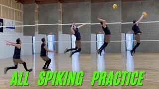 All Spiking Practice  Volleyball Training