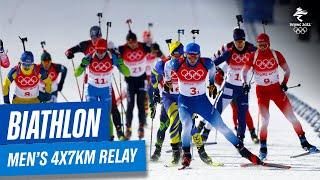 Biathlon - Mens 4x7.5km Relay  Full Replay  #Beijing2022