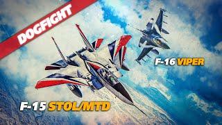 Upgraded F-15 STOLMTD vs F-16C Viper Dogfight  Digital Combat Simulator  DCS 