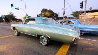 Lowriders Cruise from Los Angeles to Hollywood with Showtime Car Club