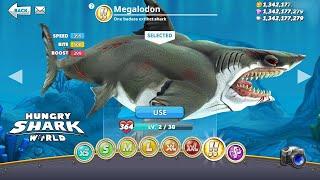 I GAME Hungry Shark World BUT ALL SHARKS HAVE THE ENEMY SKINS THEY ARE TERRORIFIC