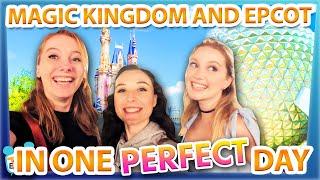 Magic Kingdom and EPCOT in ONE PERFECT DAY -- Park Hopping in Disney World