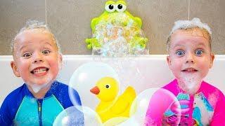 Bath SONG and More Nursery Rhymes for Babies with Gaby and Alex