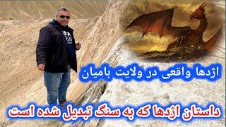 دیدن اژدهای واقعی که تبدیل به سنگ شده است A real dragon in Bamiyan that has turned into stone