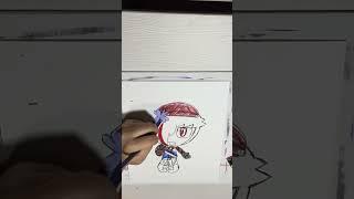 Drawing Bloody Beret #animation #oc #art #speedpaint #anime #original character #gacha