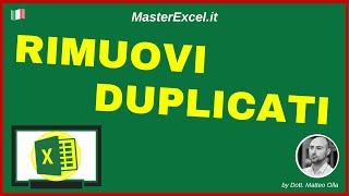 MasterExcel.it  Elimina Duplicati Excel Come Rimuovere Tutti i Doppioni in un sol Colpo