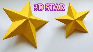 How to Make 3D Star for your Christmas Decoration  Paper Craft