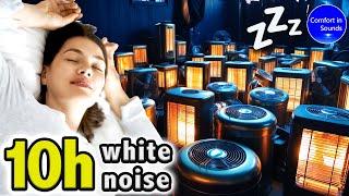 A lot of Heater and Fan Sounds no ads - Fall Asleep Easily White Noise Black Screen