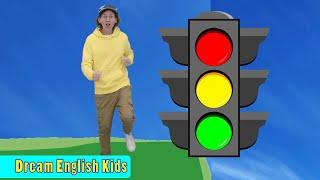 Traffic Light Song with Matt  Green Yellow Red Colors  Action Song