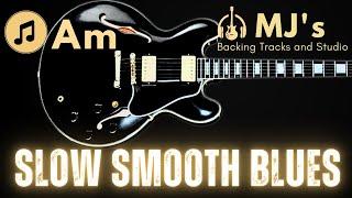 Slow Smooth Blues in A minor  90 bpm  Guitar Backing Track