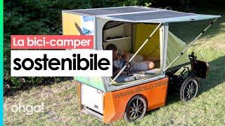 La bici-camper a energia solare e pedalata assistita per viaggiare immersi nella natura