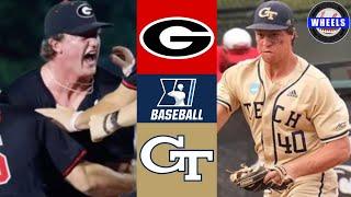 #7 Georgia vs Georgia Tech AMAZING GAME  Regional Final G6  2024 College Baseball Highlights