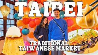 Taiwan Travel 2024  Shopping at Taipeis Oldest Market Taiwanese Street Food Dadaocheng Vlog