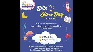 Firstcry Intellitots Preschool - Nizampet & Botanicalgarden & HMT Hills  Little Stars Day  2023-24