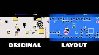 Troll Level Original vs Layout  Geometry Dash Comparison