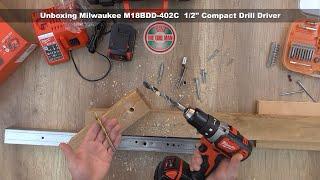 Unboxing and Testing Milwaukee M18BDD-402C = 2606-20 Compact 12 Drill Driver - Bob The Tool Man